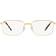 Ray-Ban Rb3717 Gold Fassung Klar Glas Polarisiert 54-18 Gold 54-18