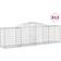 vidaXL Cesti Gabbioni Ad Arco 13 pz 300x50x80/100 cm Ferro Zincato 50x100cm