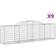 vidaXL Gabionkurver Buede 9 Stk 300x50x80/100 Cm Galvanisert Jern