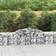 vidaXL Gabionkurver Buede 2 Stk 300x50x60/80 cm Galvanisert Jern