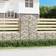 vidaXL buet gabionkurv 100x50x160/180 galvaniseret jern 100x100cm