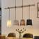 Lindby Hinai Black/Grey/White Pendellampa 116cm