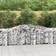 vidaXL Cesti Gabbioni Ad Arco 7 Pz 400x50x80/100 cm Ferro Zincato
