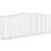 vidaXL Cesto Gabbione Ad Arco 400x50x140/160 cm Ferro Zincato