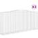 vidaXL Cesti Gabbioni Ad Arco 3 pz 400x50x180/200 cm Ferro Zincato