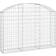 vidaXL buet gabionkurv 150x30x100/120 galvaniseret jern