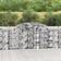 vidaXL 300 100/120 cm/ 17 pcs Arched Gabion Basket