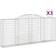 vidaXL buede gabionkurve 3 stk. 300x30x120/140 galvaniseret jern