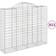 vidaXL Cesti Gabbioni Ad Arco 11 pz 200x50x160/180 cm Ferro Zincato