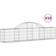 vidaXL Gabionkurver Buede 10 Stk 200 x 30 x 40/60 cm