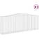 vidaXL Cesti Gabbioni Ad Arco 3 pz 400x50x140/160 cm Ferro Zincato
