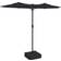 vidaXL black Double-Head Parasol Garden Umbrella