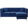 Beliani Timra Blue Soffa 220cm 3-sits