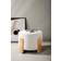 Venture Design Coffey White/Linen Pouf 43cm