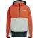 adidas Mens's Terrex 2 Layer Rain.Rdy Snow Anorak - Semi Impact Orange/Shadow Green/Linen Green