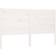 vidaXL Blanc 126x4x100 cm Bois Massif De Pin - White Tête de lit