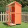 vidaXL fuglebur 97x81x152 massivt fyrretræ brun