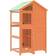 vidaXL fuglebur 97x81x152 massivt fyrretræ brun