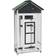 vidaXL Bird House Grey 91.5x53x170 Solid Wood Pine Grey