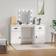vidaXL white Solid Wood Pine Dressing Table