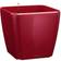 Lechuza Pot De Fleurs d'Interieur – Premium Quadro Ls Réserve d'Eau Intégrée – Coloris Rouge Scarlet – 35 x 35 x 33 cm