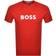 HUGO BOSS T-Shirt i Økologisk Bomuld - Rød