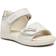 Geox Baby-Mädchen ALUL Girl Sandal, White/Silver