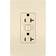 Legrand Wnrr20 Radiant 20 Ampere Tamper Resistant Electrical Outlet Light Almond