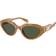 Michael Kors Women's Empire Oval Sunglasses, MK219253-x Tortoise