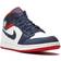 Nike Air Jordan 1 Mid GS - White /University Red/ Midnight Navy /Metallic