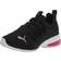 Puma Little Kid's Axelion Mesh - Black/Silver/High Risk Red