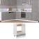 vidaXL Kitchen Concrete Engineered Storage Cabinet