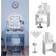 Vicco Ania LED Lighting with Stool White Schminktisch