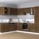 vidaXL brown oak Hanging Engineered Wood Kitchen Wall Cabinet