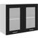 vidaXL Hanging Glass Engineered Wall Cabinet