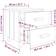 vidaXL 40x35x44,5 massivt Sengebord 35x40cm