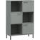vidaXL grey Solid OSLO Book Shelf