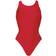 Dolfin Womens Basic Solid Red Performance Back One Piece - Red