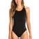 Dolfin Womens Basic Solid Red Performance Back One Piece - Black