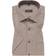 Eterna Men's Textured Short-Sleeved Shirt Modern Fit - Taupe