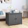 vidaXL Grey Solid Wood Pine Coffee Table