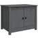 vidaXL Grey Solid Wood Pine Coffee Table