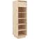 vidaXL brown Solid Wood Pine Shoe Rack