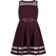 Calvin Klein Little Girl's Illusion Mesh-Hem Dress - Dark Purple