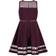 Calvin Klein Little Girl's Illusion Mesh-Hem Dress - Dark Purple