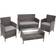 tectake Madeira Loungesæt, 1 borde inkl. 2 stole & 1 sofaer