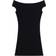 AMI Bare Shoulder Mini Dress - Black