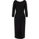 The Row Tulip Wool Blend Midi Dress - Black