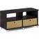 Furinno 11156EX/BR Entertainment Center TV Bench