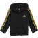 Adidas Infant Essentials Shiny Hooded Tracksuit - Black/Gold Metallic (HR5874)